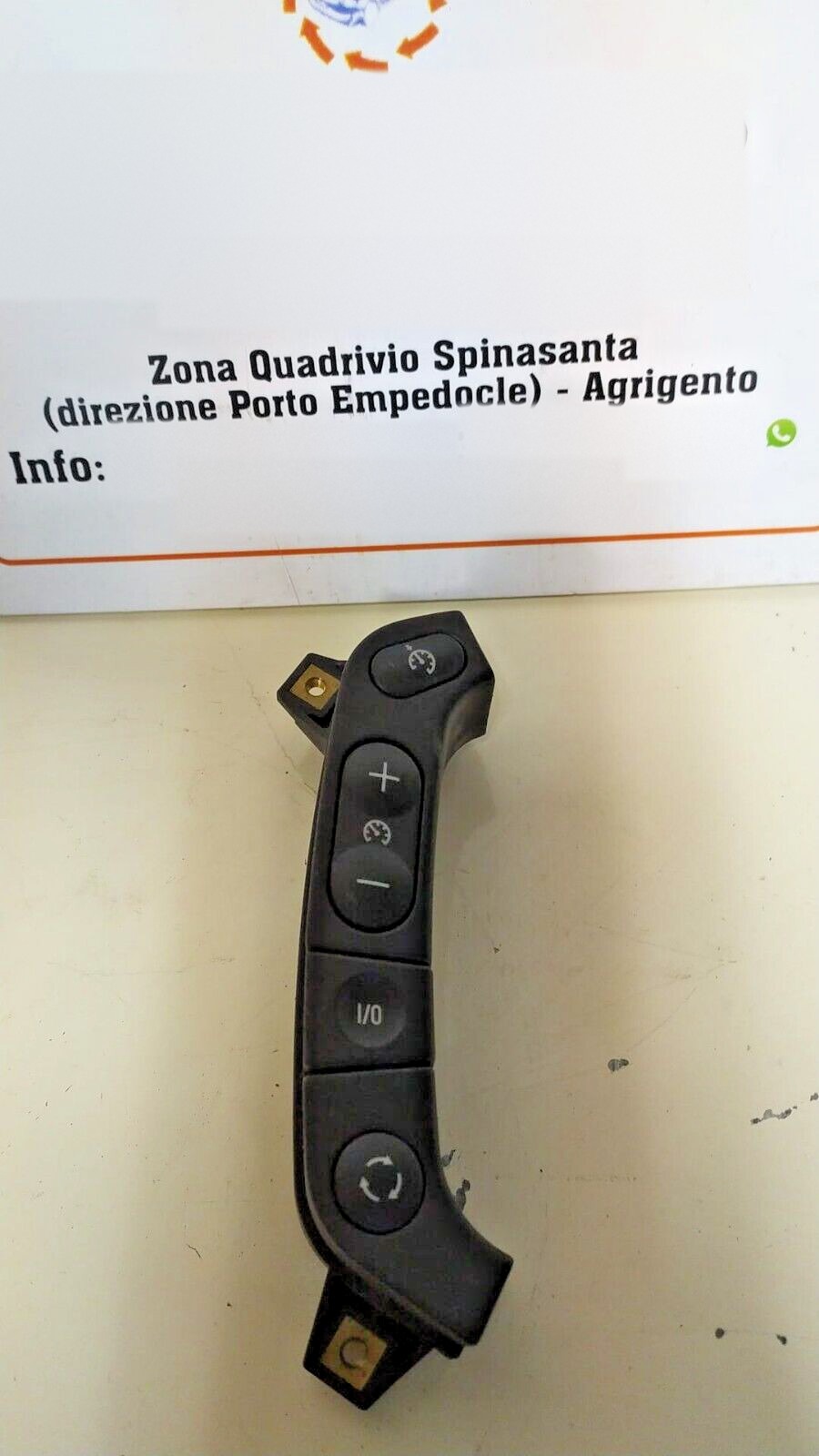 Blocco comandi regolatore velocità Sinistro - Immagine 1 di 4