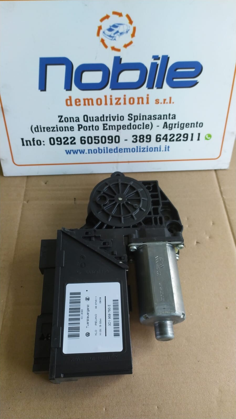 Motorino Alzacristallo Porta Ant. Sinistro (Porsche) 3D1959793E Usato