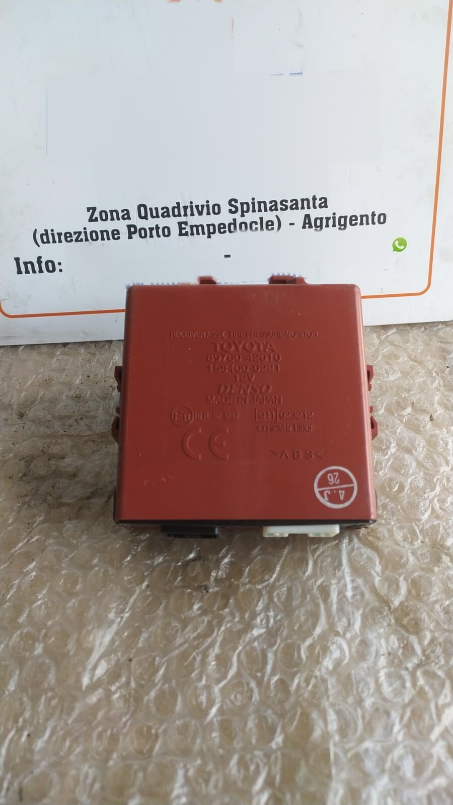 centralina controllo pressione pneumatici - Immagine 1 di 4