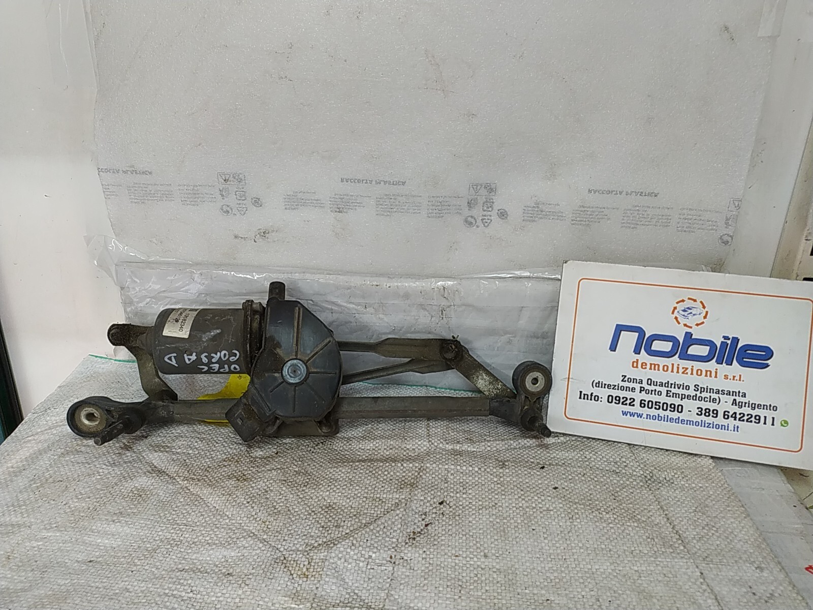 Meccanismo Tergiparabrezza Con Motorino (Opel) 13182340 Usato
