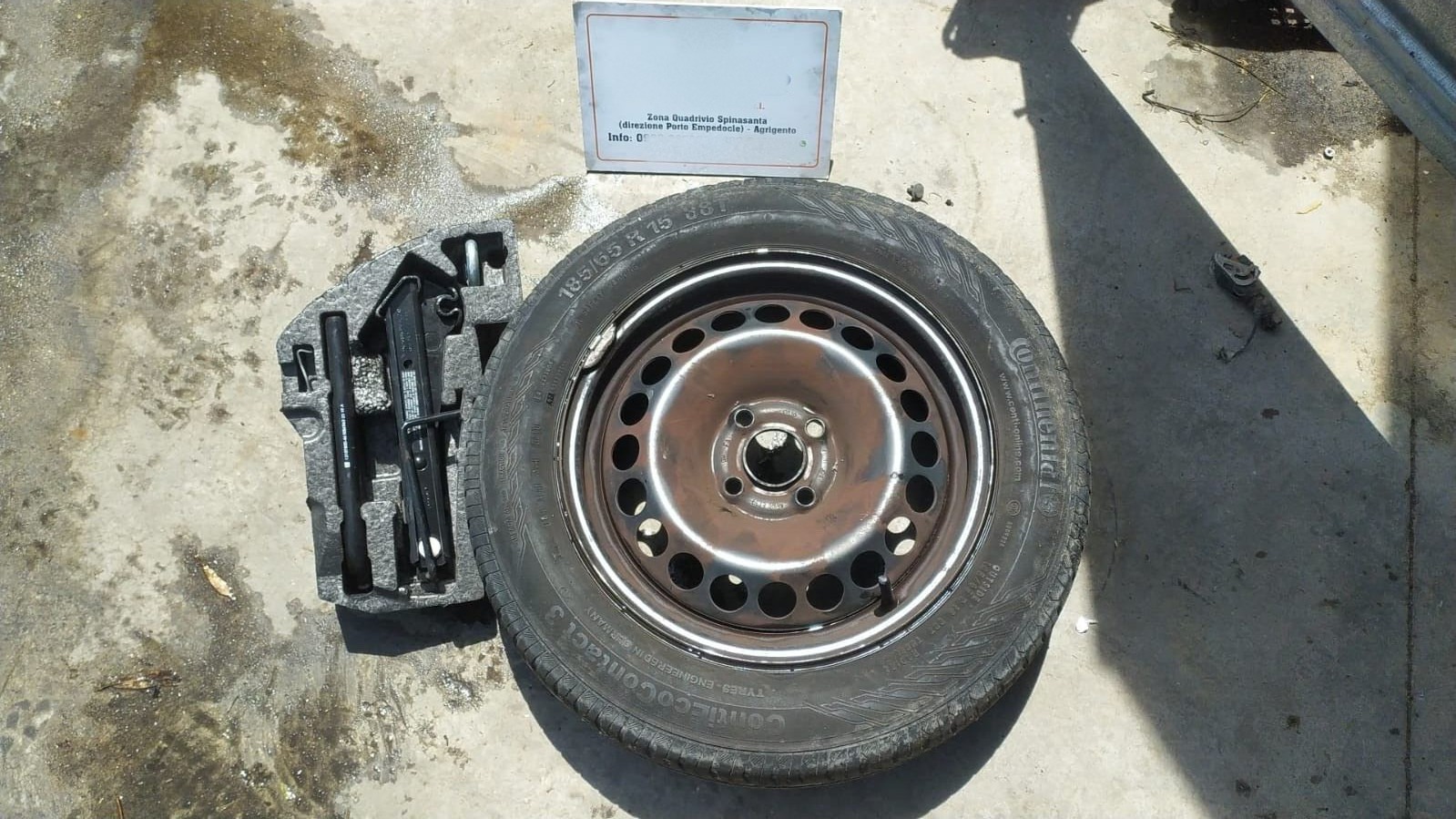 kit ruota ruotino di scorta raggio 15 r15 - Immagine 1 di 6