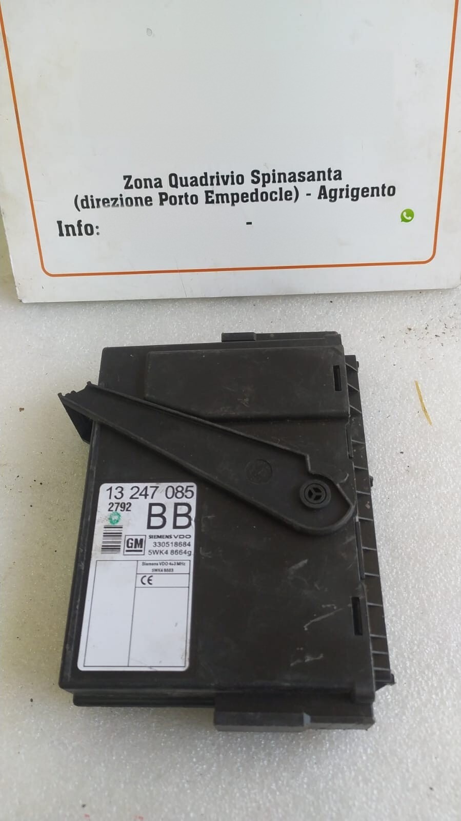 Centralina Chiusura C.zta (Opel) 13247085 Usato