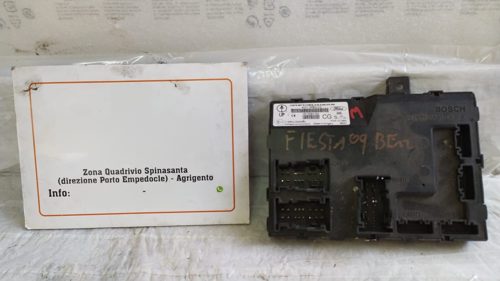 Centralina Bcm (Ford) 116RA000084 Usato