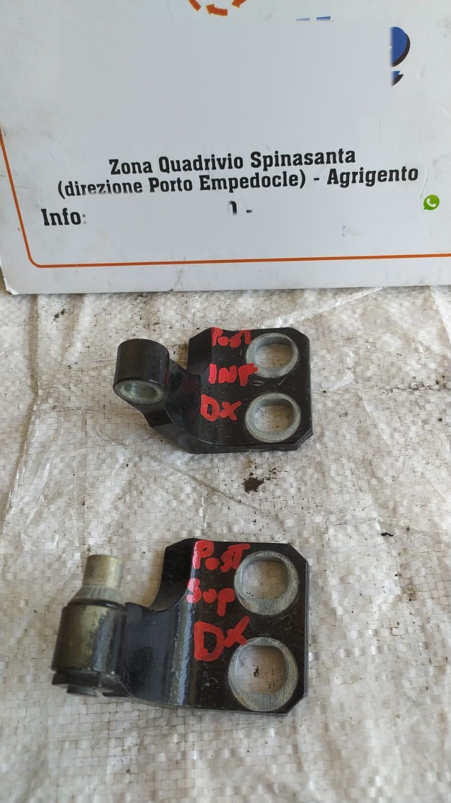 Cerniera Porta Post. Destro Fiat 500L (73) (07/12>06/18<) Usato