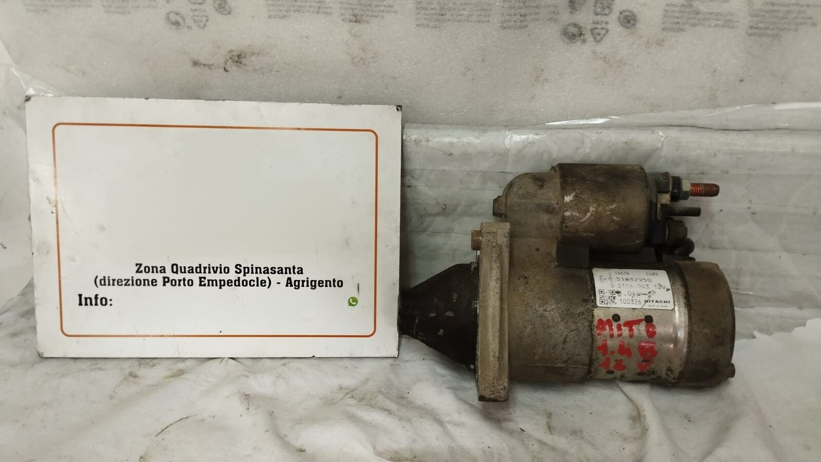 Motorino Avviamento (Alfa Romeo) 51832950 Usato
