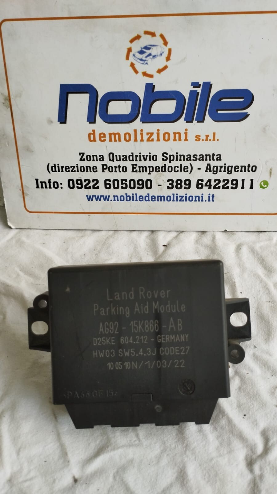 Centralina Sensori Parcheggio (Land Rover) AG9215K866 Usato