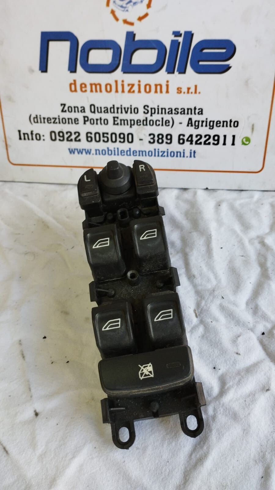 Interruttore Alzacristalli Porta Ant. Sinistro (Land Rover) Usato