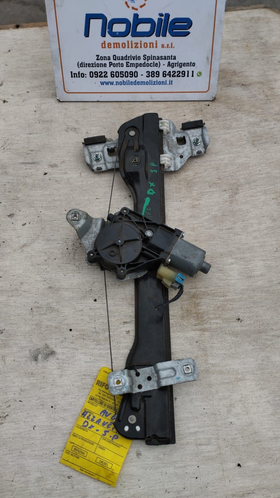 Motorino Alzacristallo Porta Ant. Destro (Chevrolet) Usato