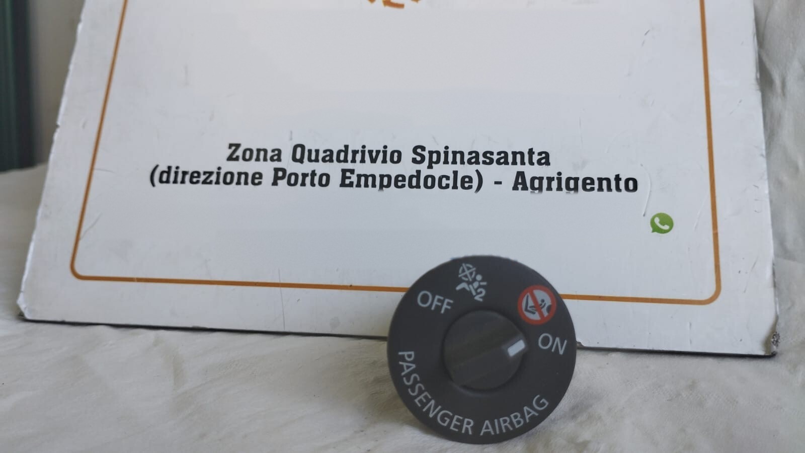 Interruttore disinserimento airbag passeggero - Immagine 1 di 5