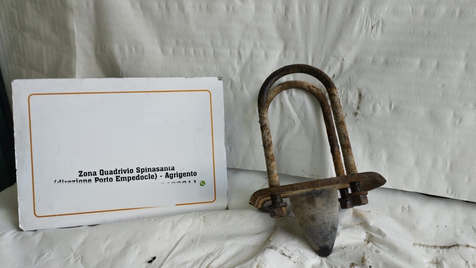 Gancio Staffa Supporto Balestra Assale Posteriore Piaggio PORTER (02/96>07/08<) Usato