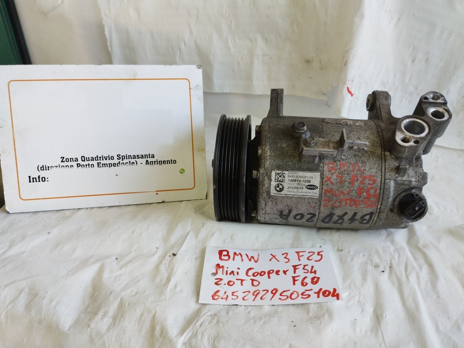 Compressore a/c - Immagine 1 di 12