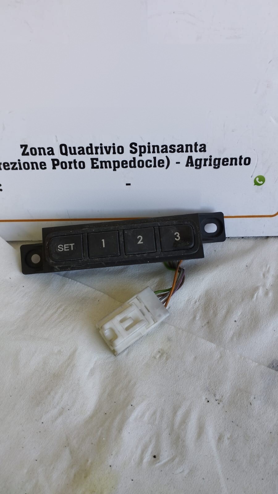 pulsantiera pulsante set memory regolazione sedile - Immagine 1 di 4