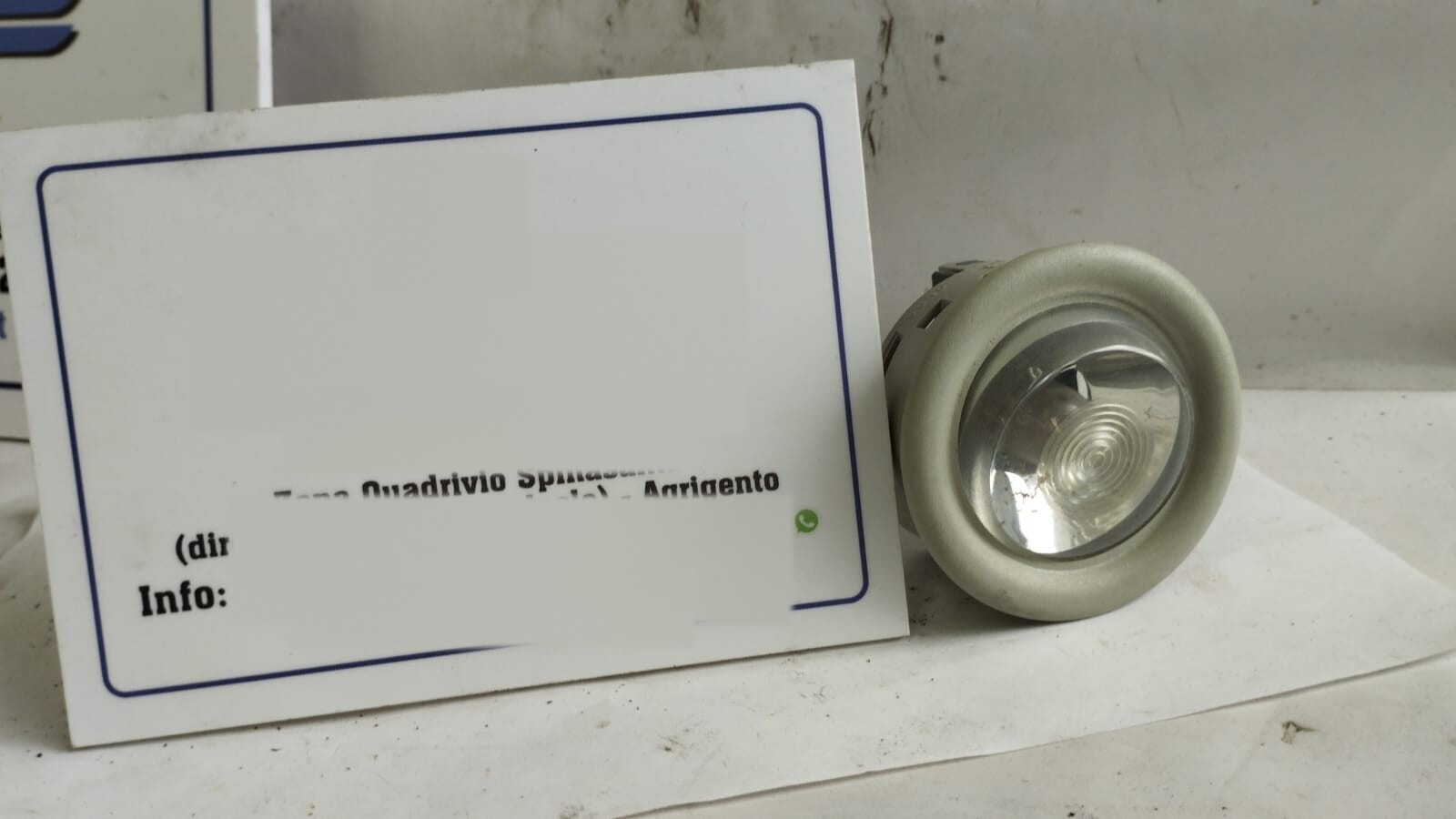 Plafoniera Faretto Luce Interna Cabina Usato