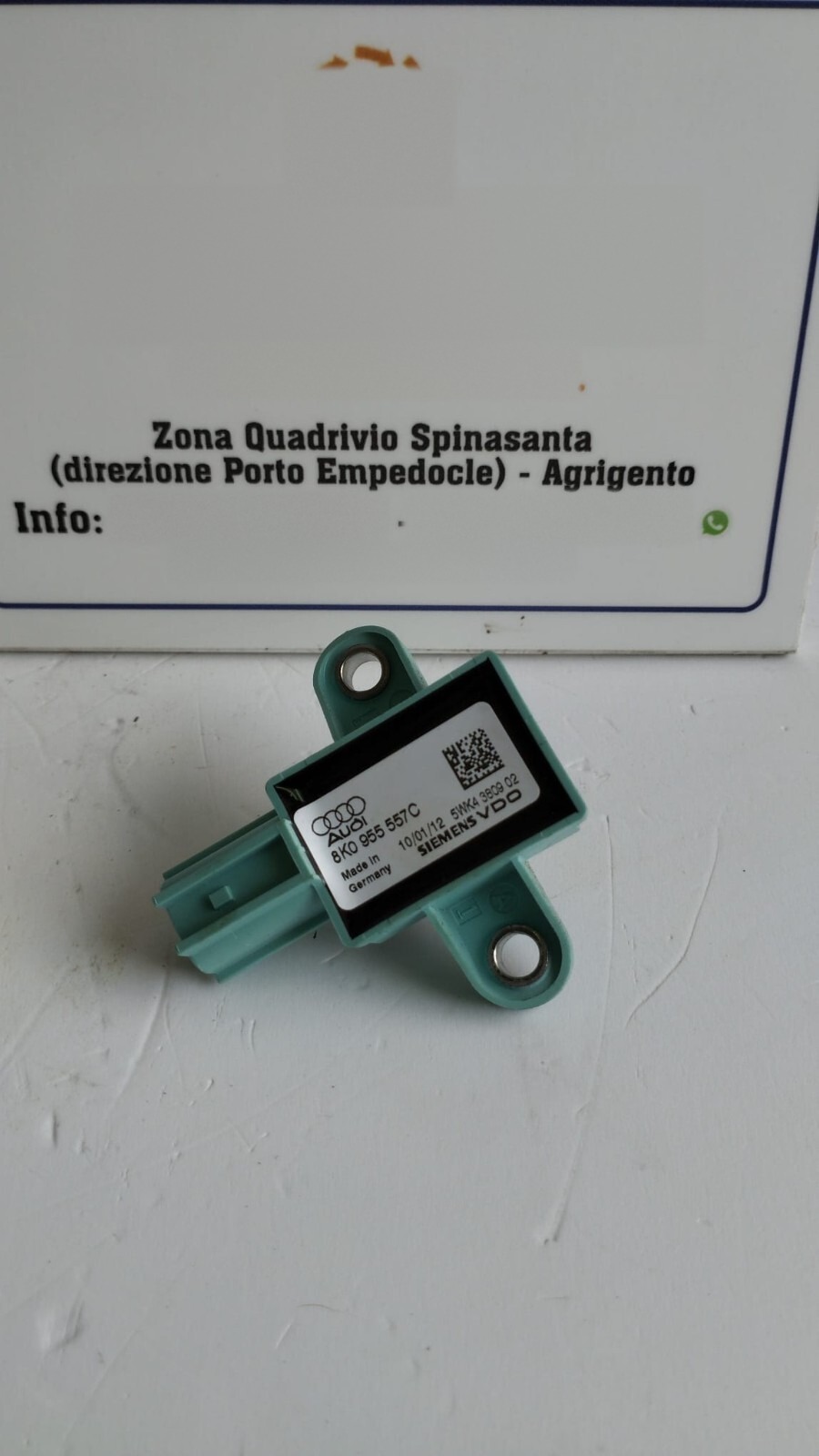 sensore crash airbag porta anteriore - Immagine 1 di 5