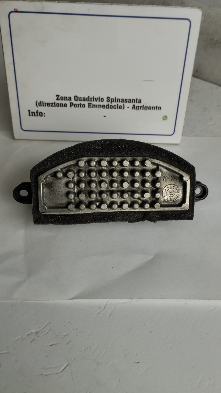 Resistenza motorino ventilazione abitacolo - Immagine 1 di 4