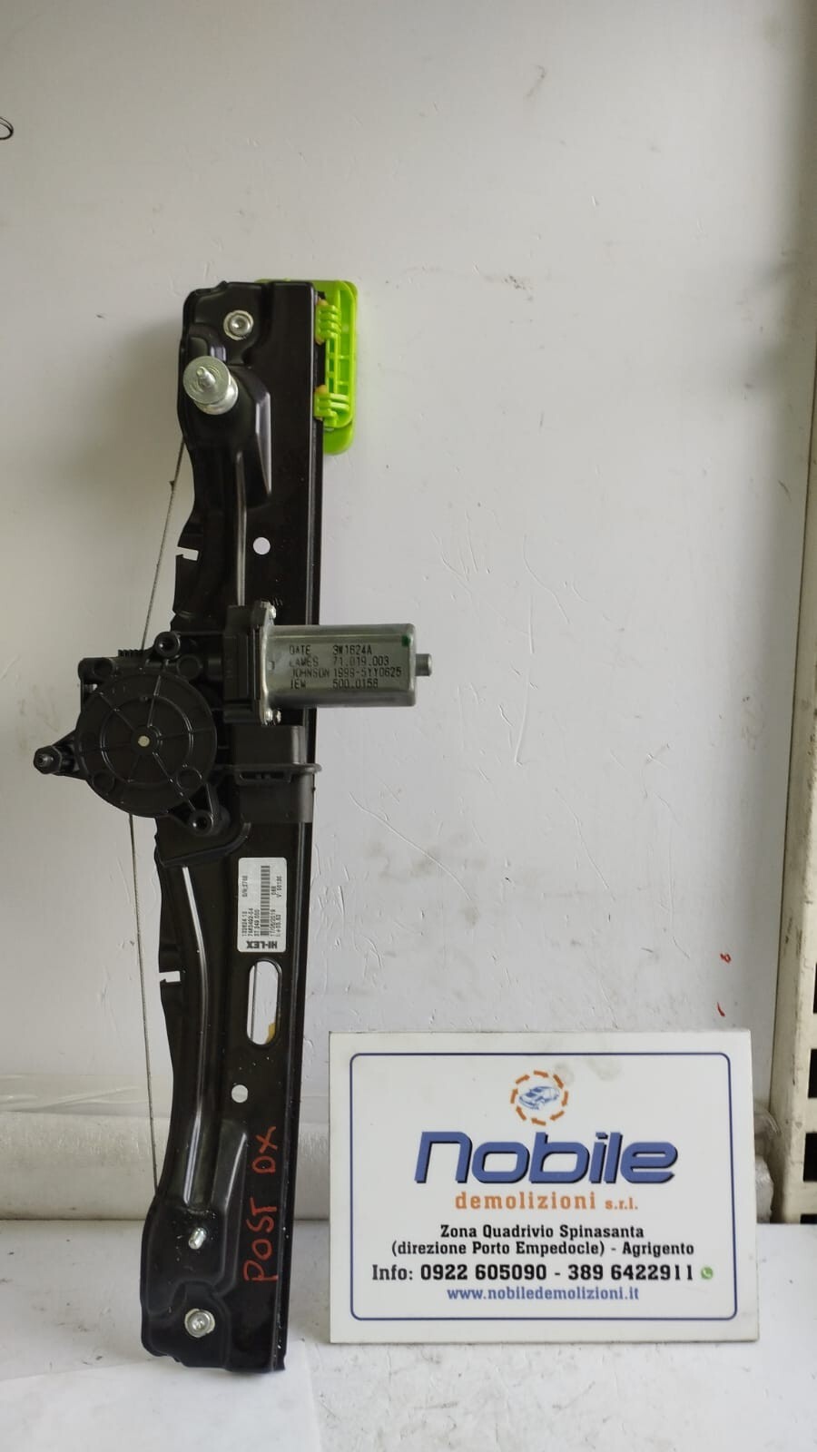 Motorino Alzacristallo Posteriore Destro (Bmw) Usato