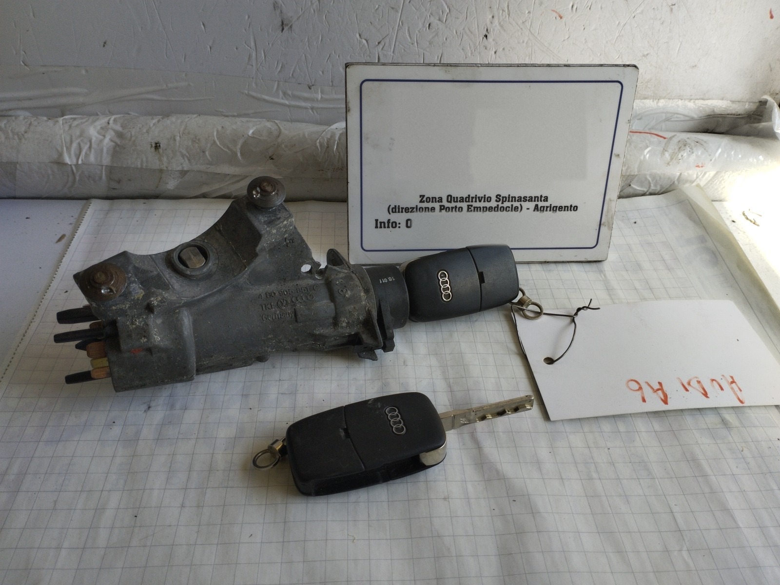 Commutatore Avviamento E Bloccasterzo Audi A6 (4B) (09/97>12/01<) Usato