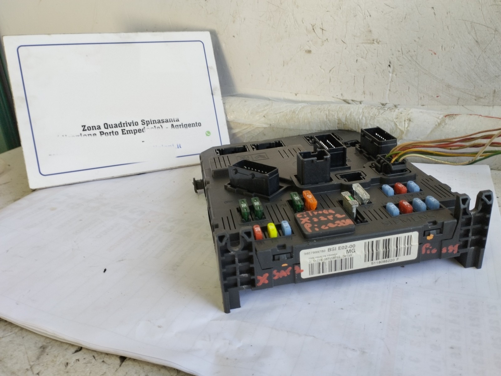 Centralina Bcm (Citroen) 9657999780 Usato