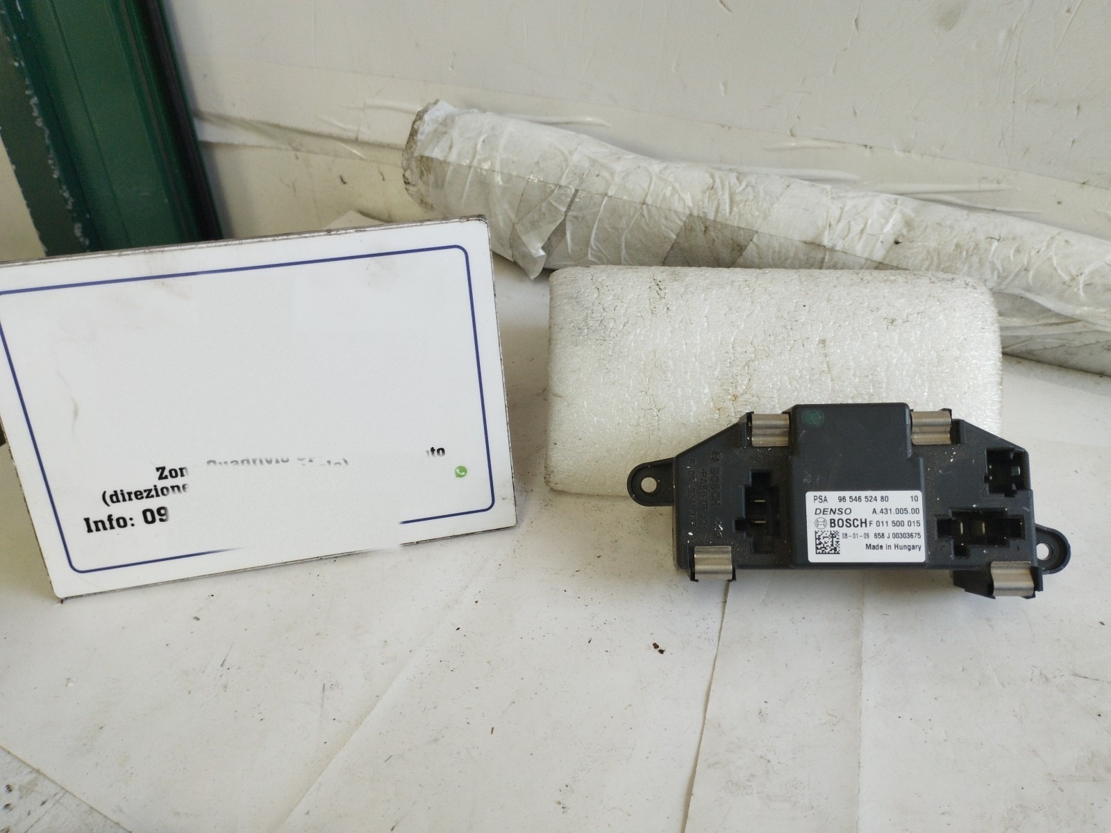 Resistenza motorino ventilazione abitacolo - Immagine 1 di 6