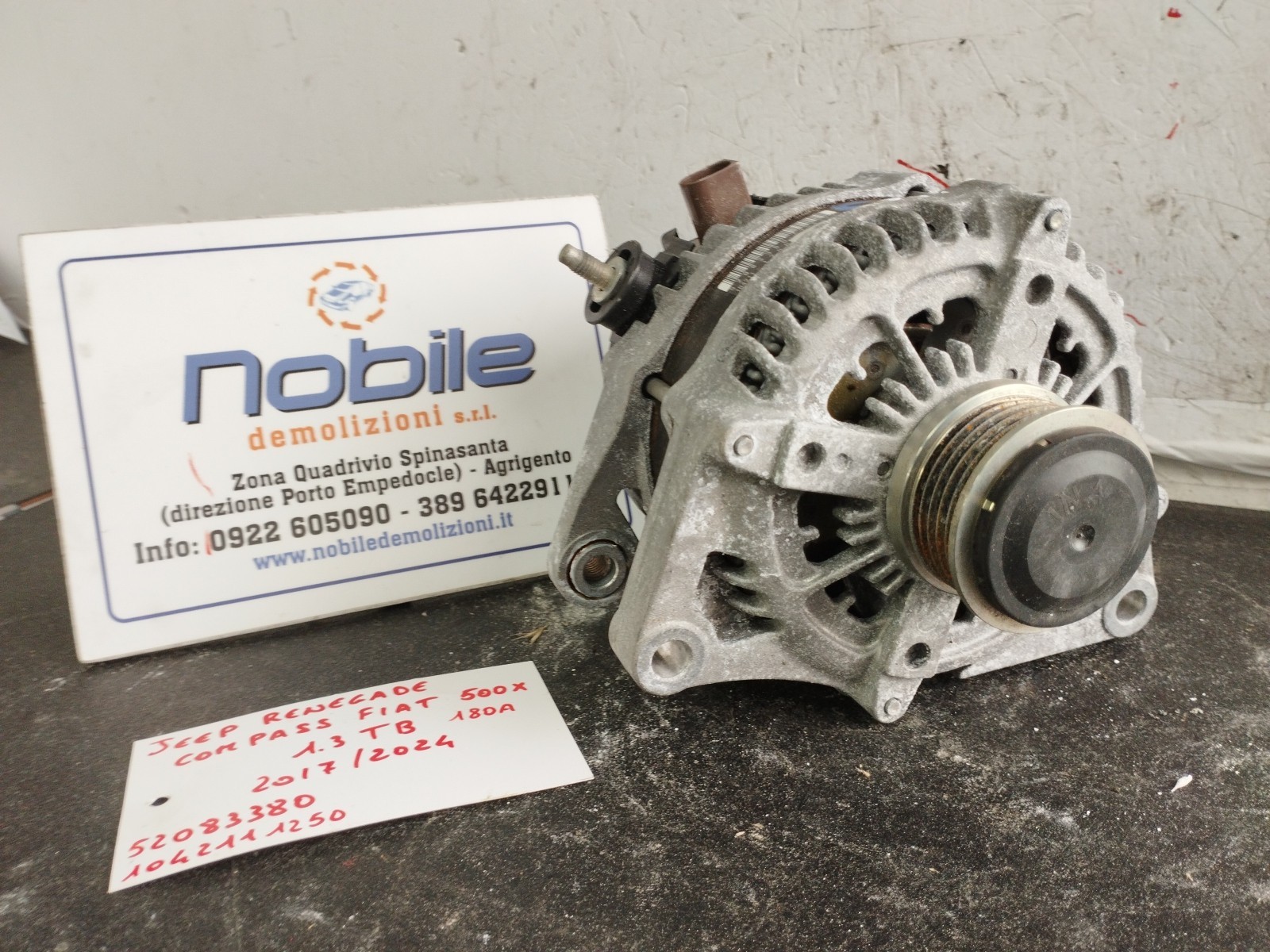 Alternatore (Jeep) 52083380 Usato