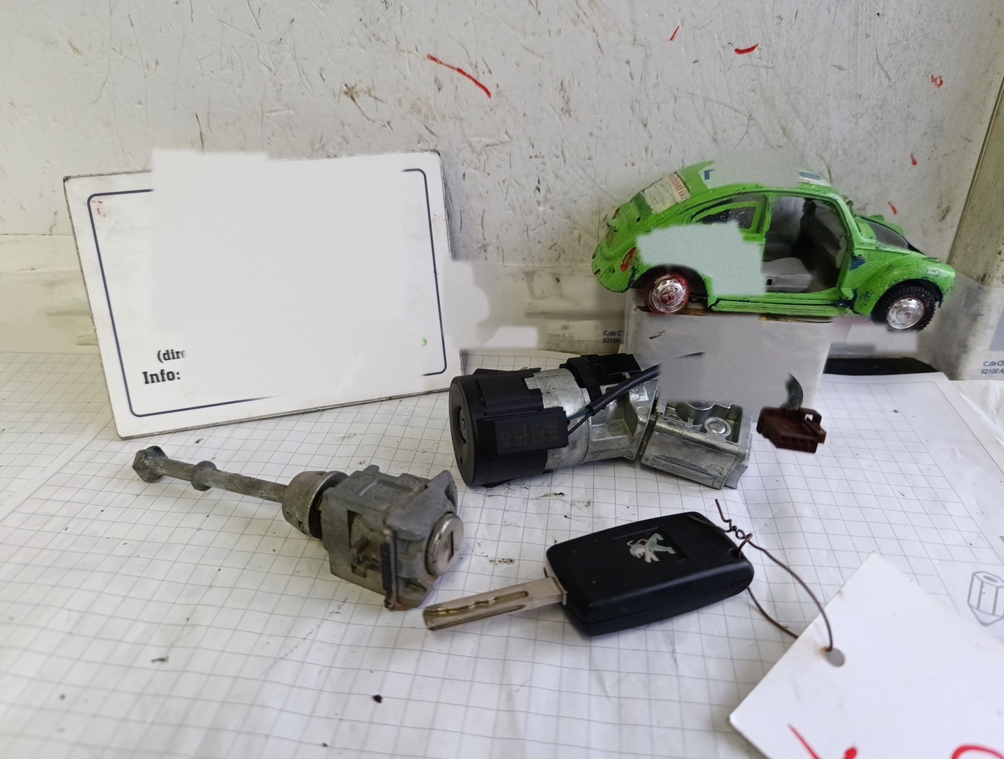 bloccasterzo blocchetto accensione avviamento cilindro porta - Immagine 1 di 9