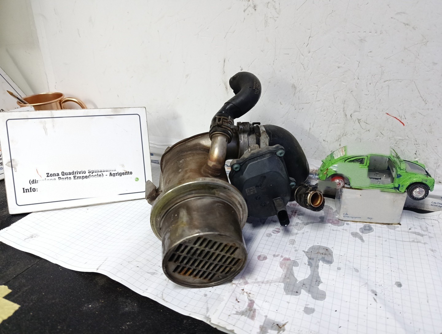 radiatore scarico gas valvola egr - Immagine 1 di 14
