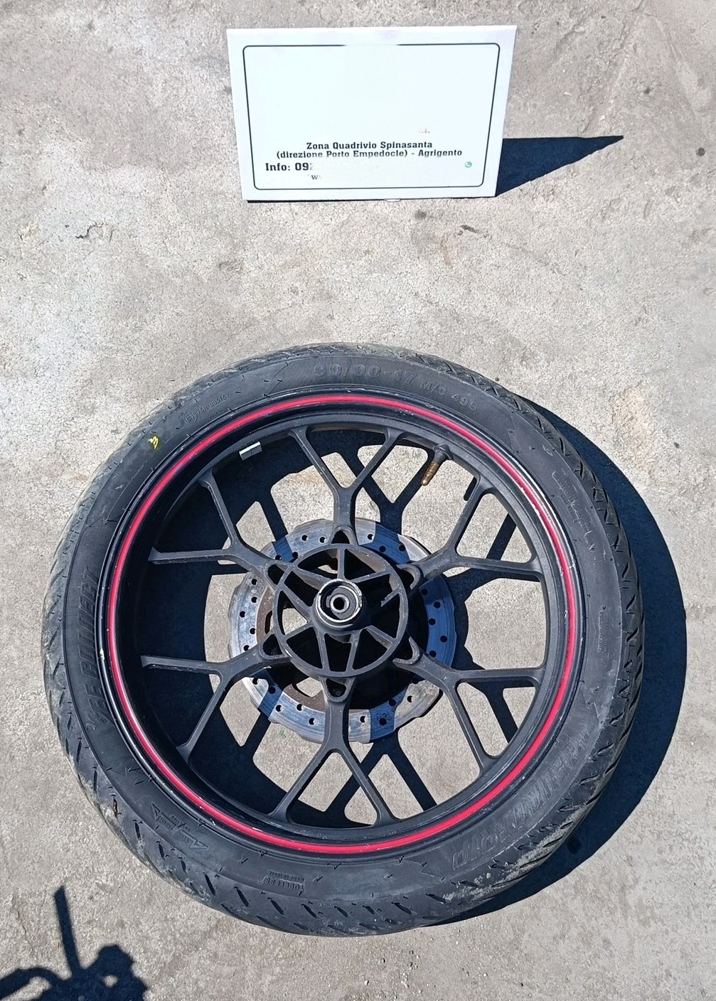 cerchio in lega raggio 17 mt 1,85x17 anteriore - Immagine 1 di 17