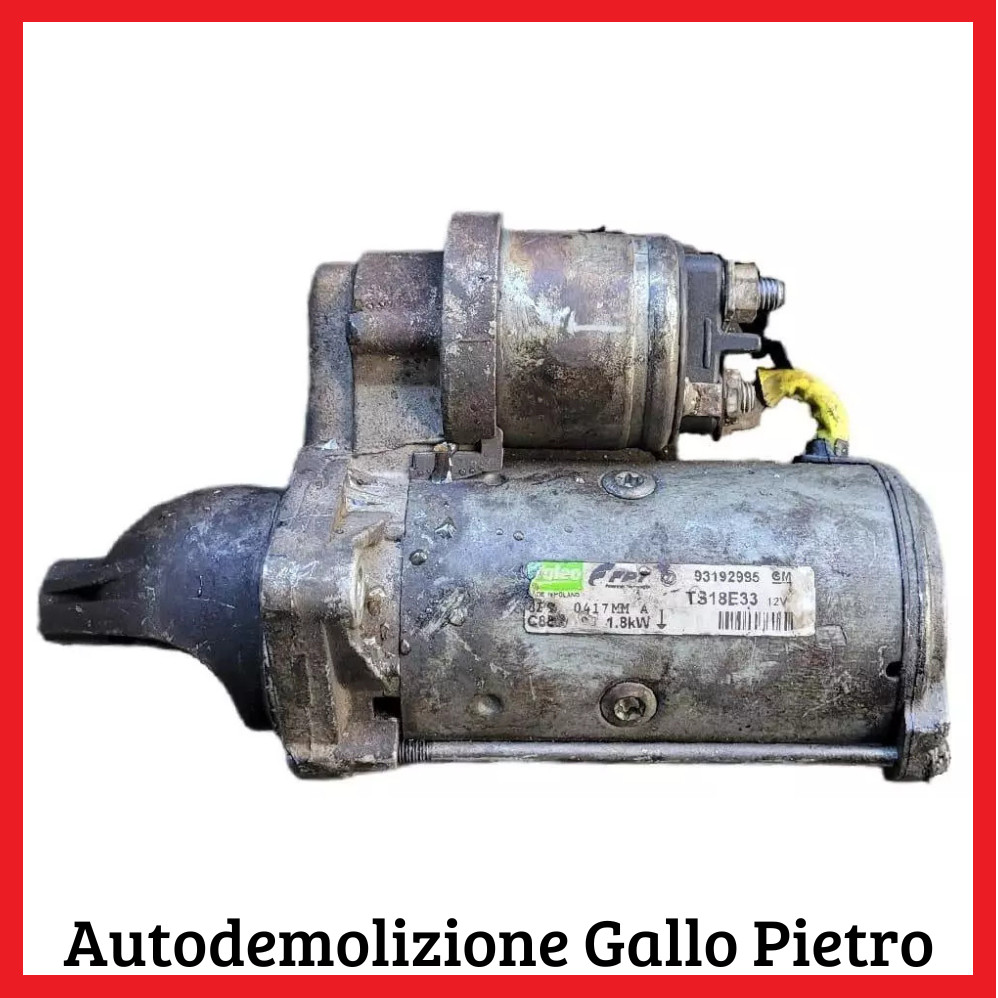Motorino Avviamento (Valeo) 93192995 Usato