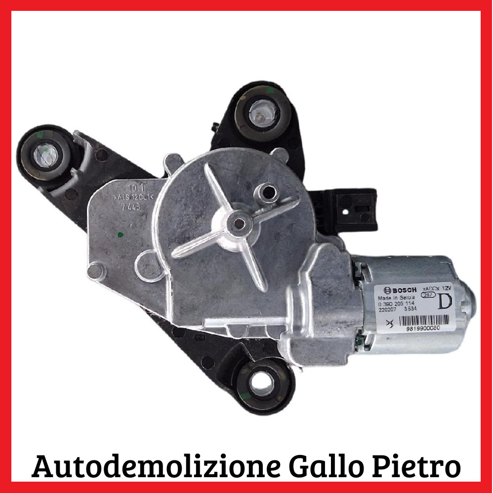 Motorino Tergilunotto (Bosch) 9819900080 Usato
