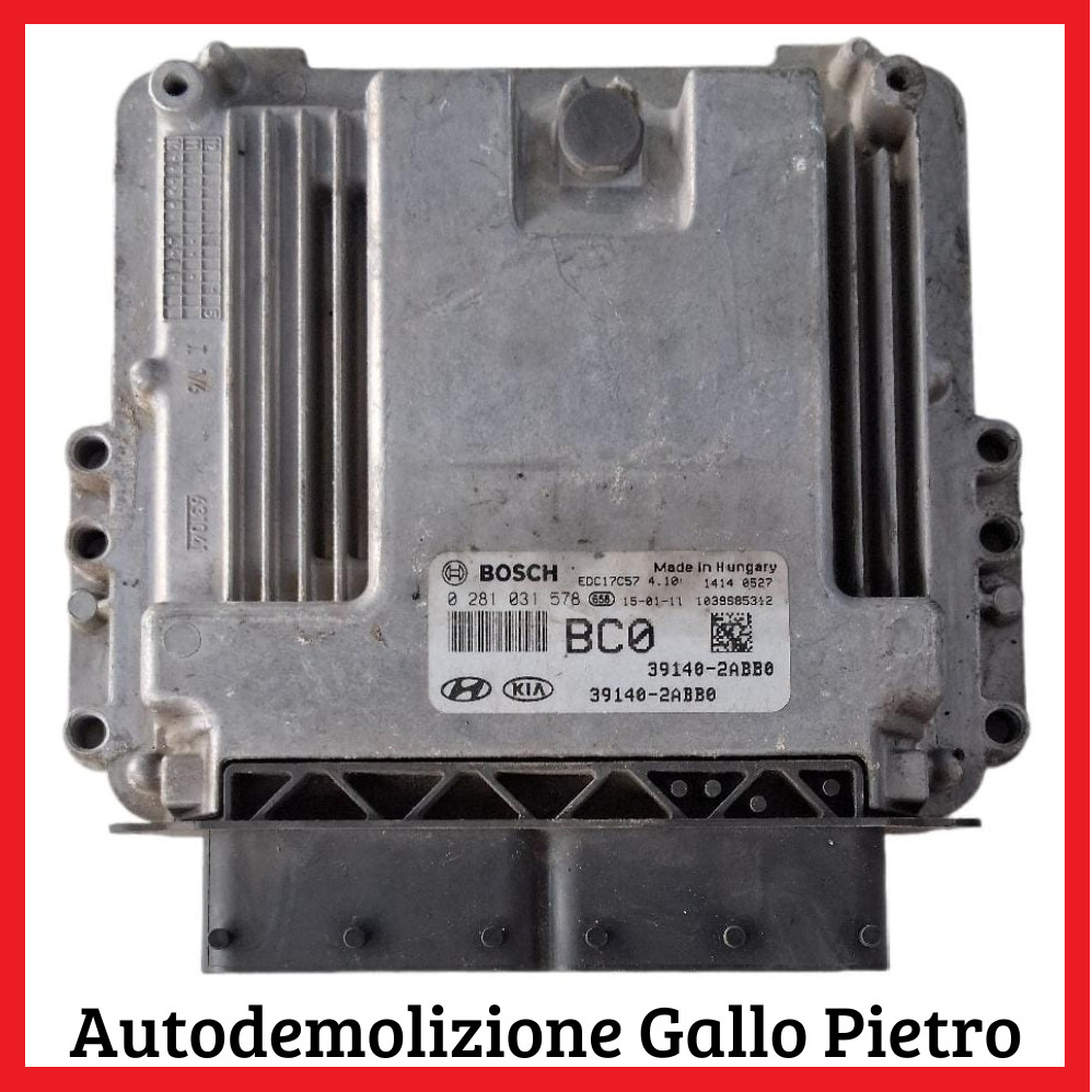 Centralina Iniezione (Bosch) 39140-2ABB0 Usato