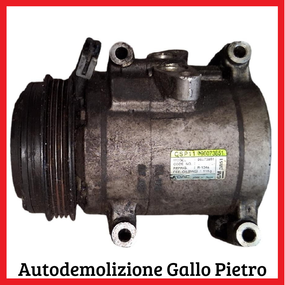 Compressore A/c (Gm) 96073851 Usato