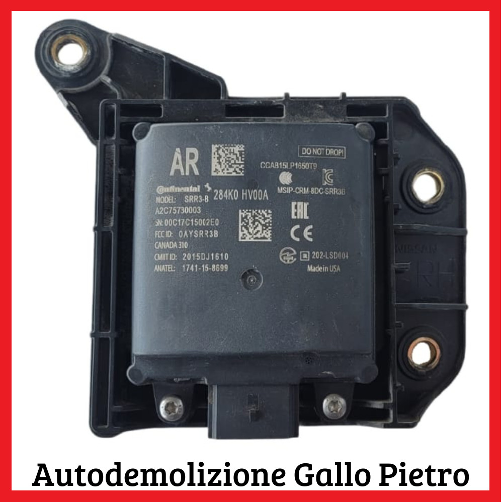 Modulo Di Controllo Radar Punto Cieco (Continental) 2015DJ1610 Usato