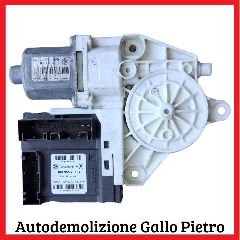 Motorino Alzacristallo Porta Ant. Sinistro 1K0 Usato
