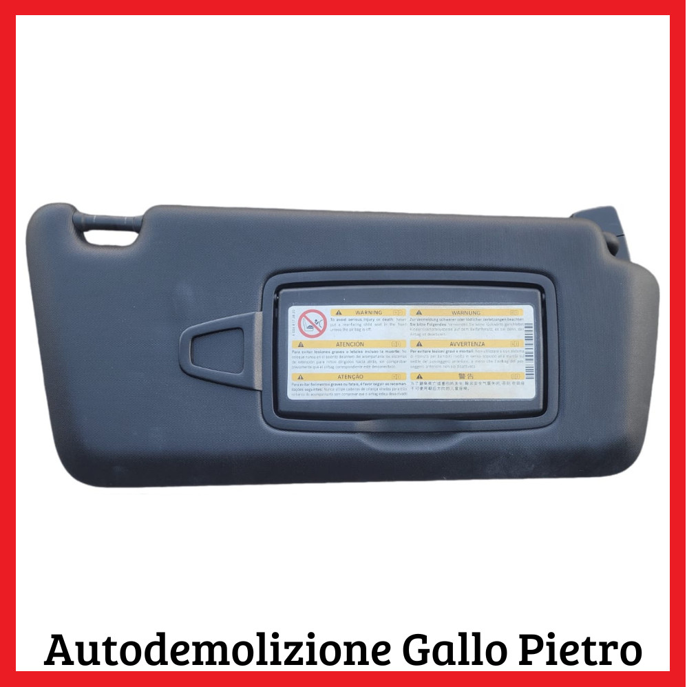 aletta parasole parabrezza destro - Immagine 1 di 2
