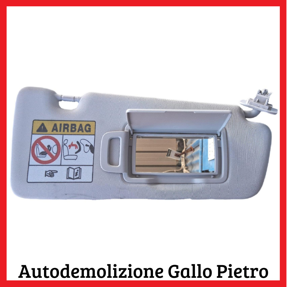 aletta parasole parabrezza destro - Immagine 1 di 2