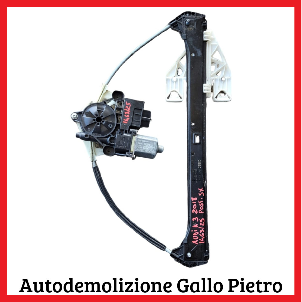 Alzacristallo Porta Post. Sinistro 8V4 Usato