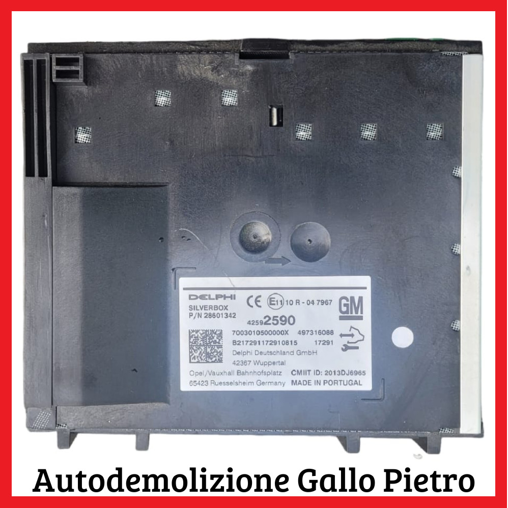 Centralina Sistema Navigazione (Delphi) 42592590 Usato