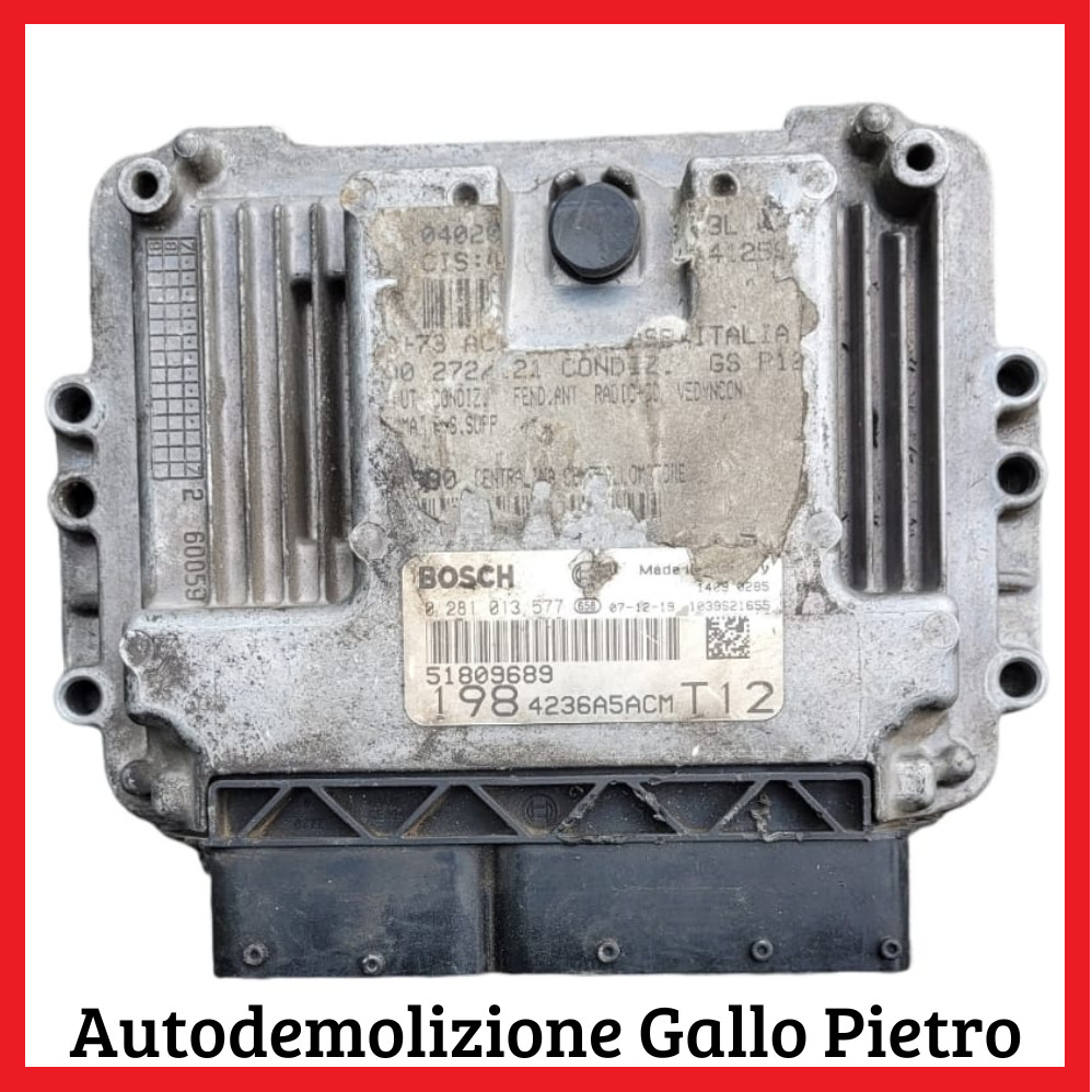 Centralina Iniezione 51809689 Usato