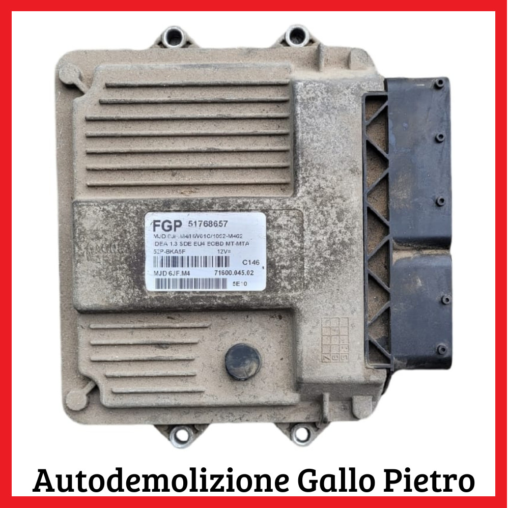 Centralina Iniezione 51768657 Usato