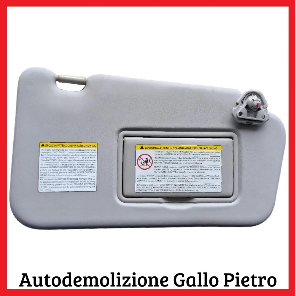 aletta parasole parabrezza destro - Immagine 1 di 3
